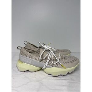 Sorel Kinetic Impact Shoes Womens Sz 8 Sneakers 1986491278 Beige/Yellow LaceUp
